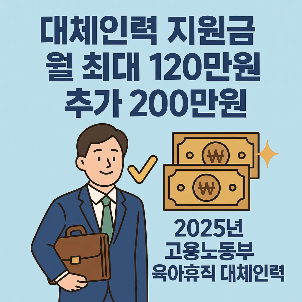 대체인력 지원금 2025 안내