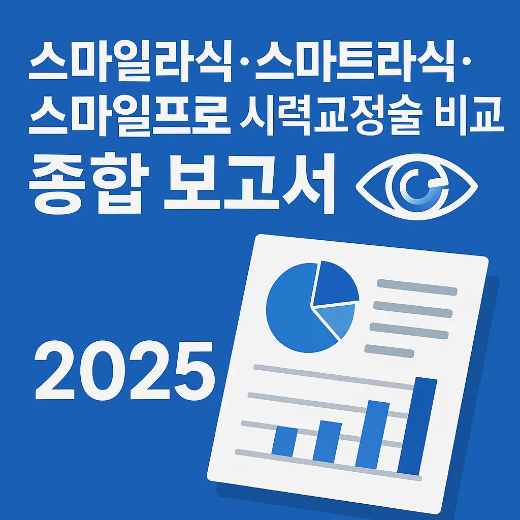 스마일라식 스마트라식 스마일프로 비교보고서 2025
